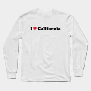 I Love California Long Sleeve T-Shirt